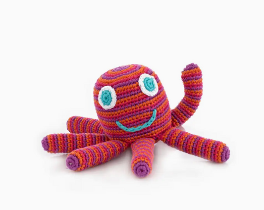 Pink Octopus Rattle