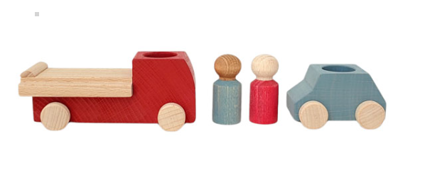 Wood Tow Truck Toy