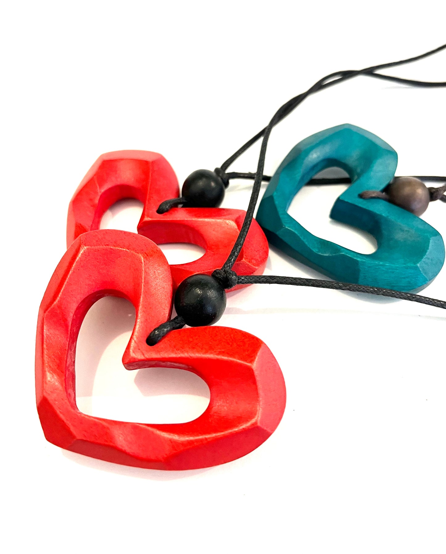 Heart Necklace - Red