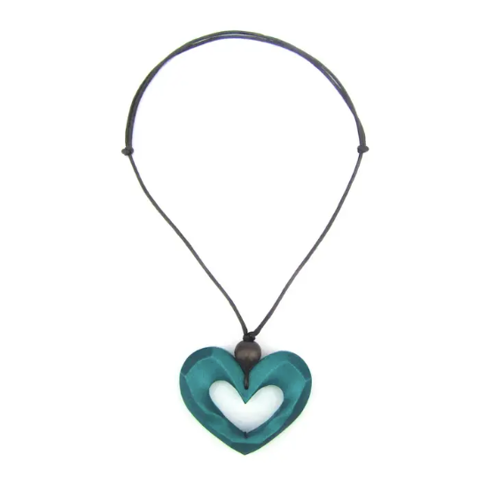 Heart Necklace - Turquoise