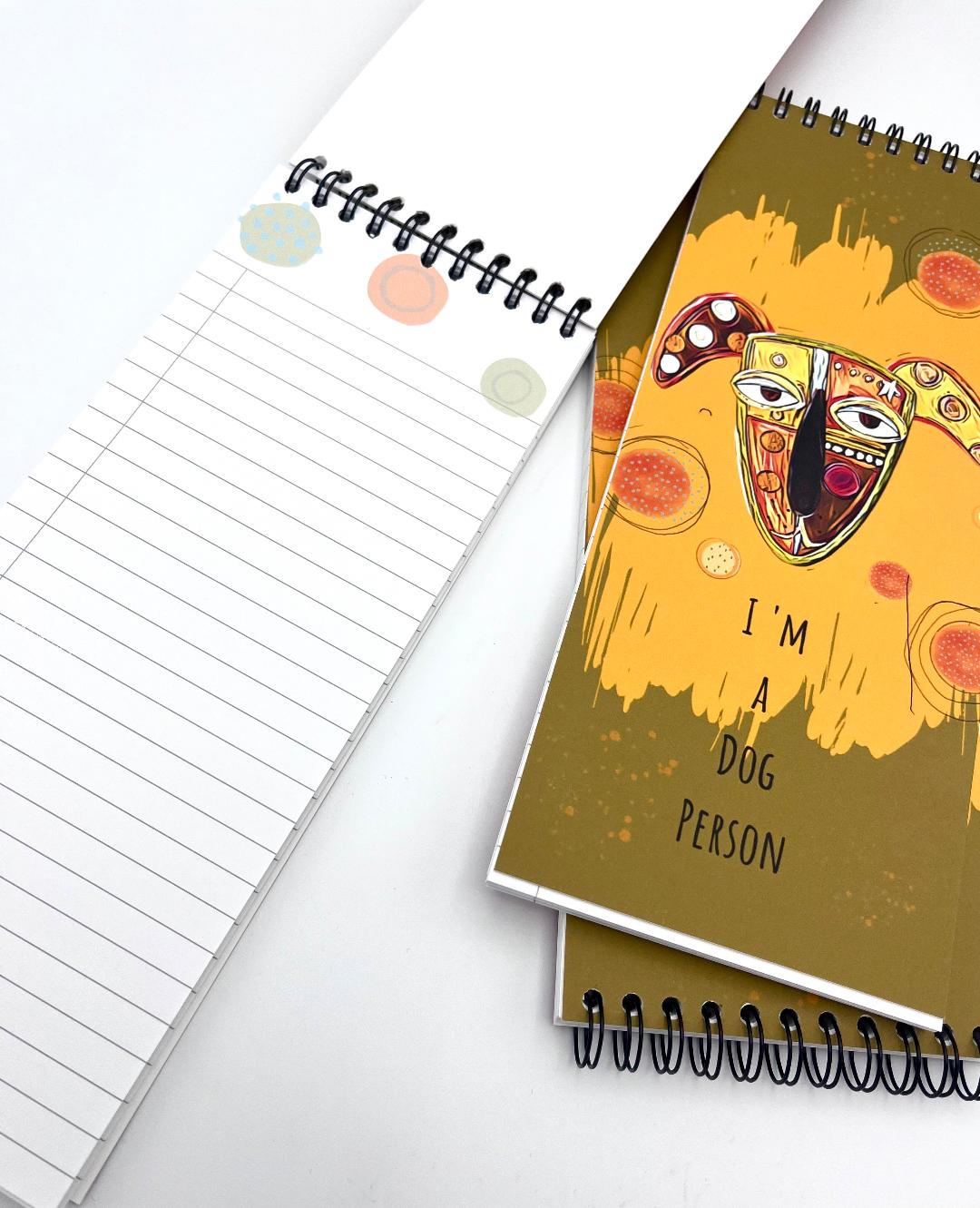 Spiral Noitebook-Dog Person List Pad