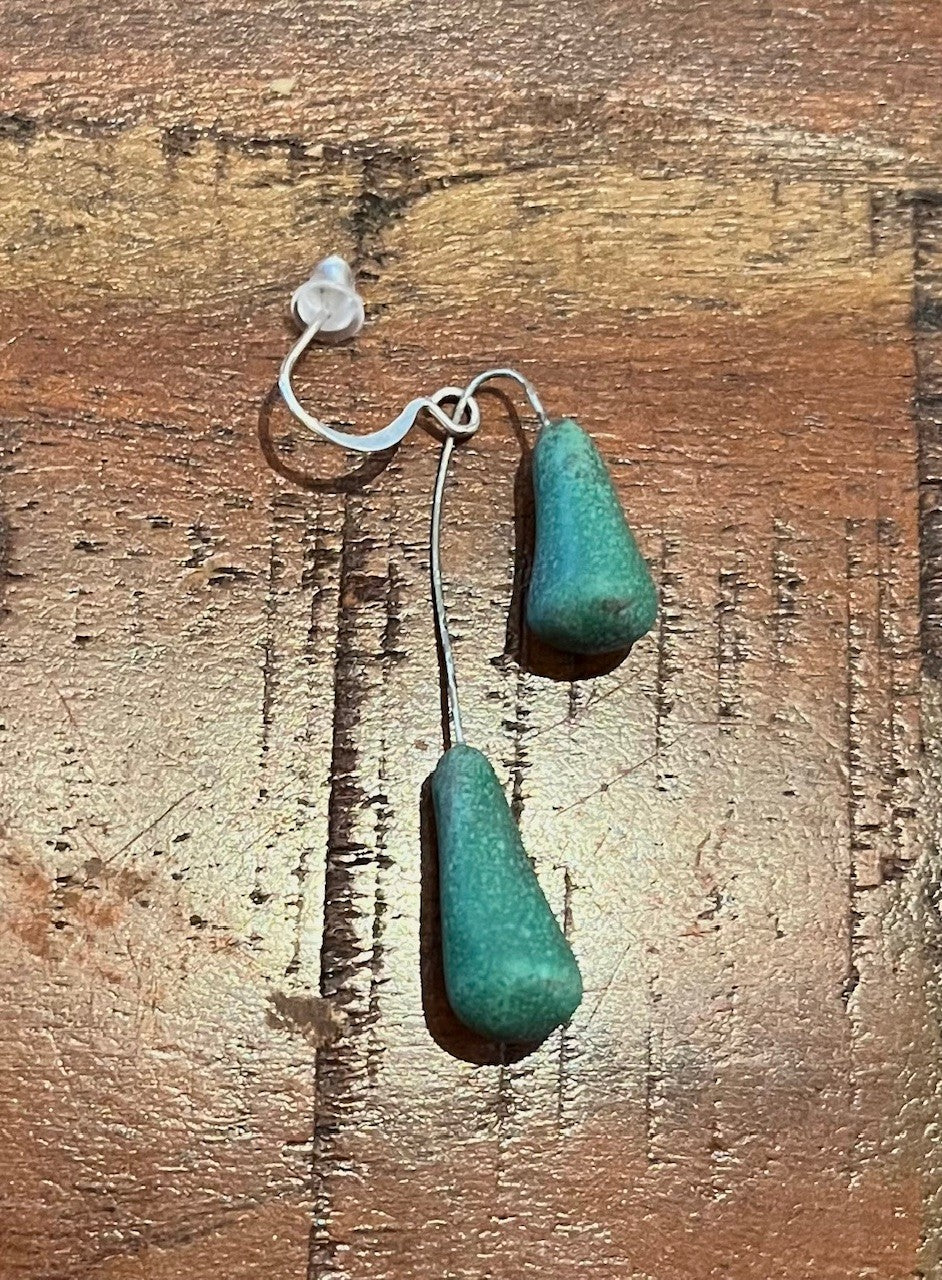 Kosciak-Double Drop Ceramic Earrings(C)